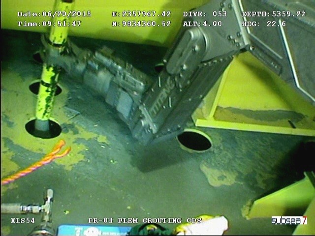 FoundOcean deep water PLEM stabilisation grouting